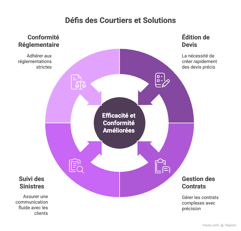 defis des courtiers et solutions